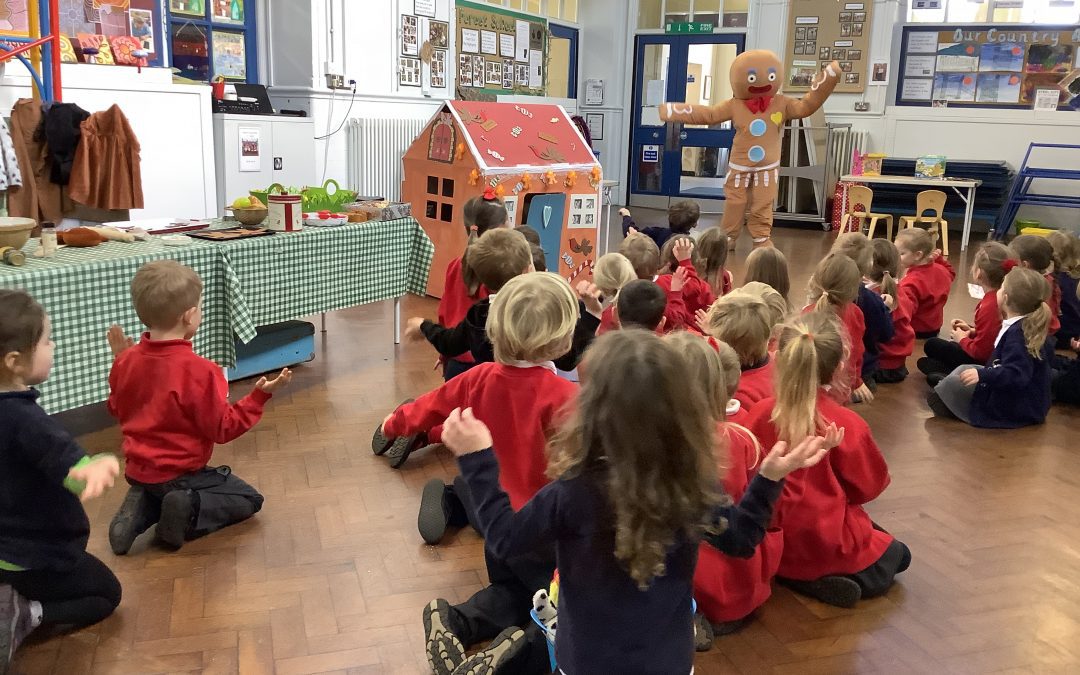 The Gingerbread Man comes to Stannington Infant School